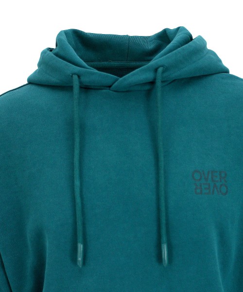 over over easy hood sweat teal