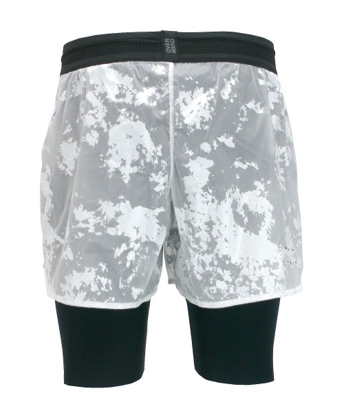 over over Two Layer Short - white foil