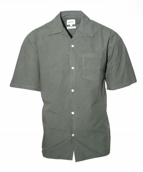 Norse Projects Carsten Cotton Tencel Shirt - Mid Khaki