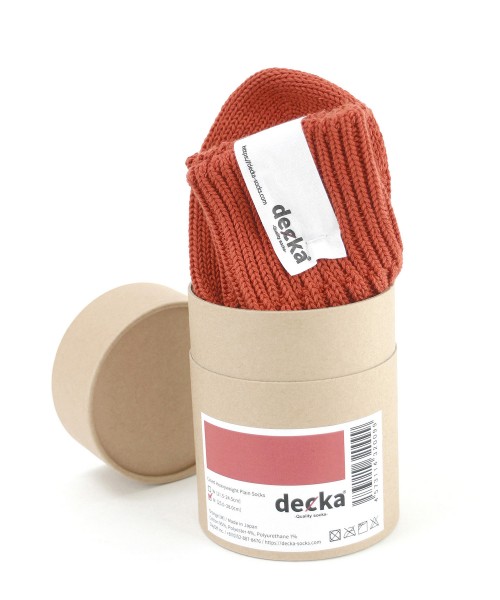 Cased Heavyweight Plain Socks Orange