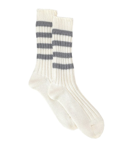 Decka quality heavyweight socks stripes gray