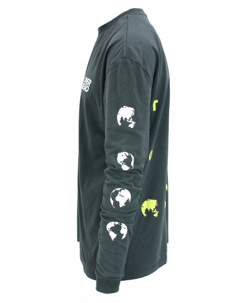 over over easy long sleeve run the word grey