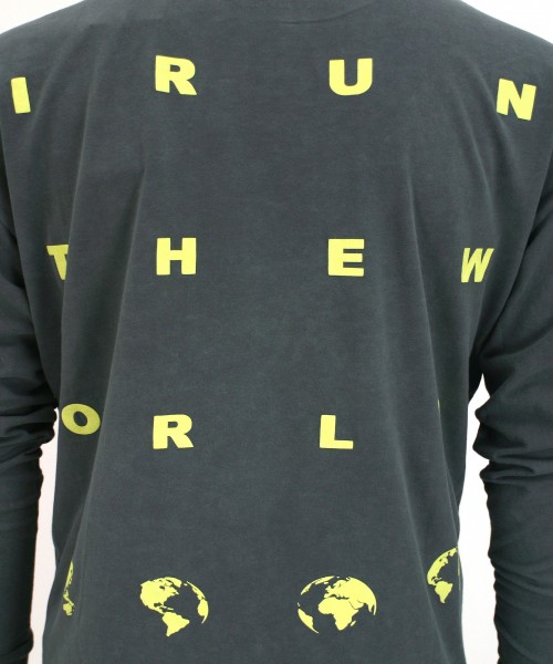 over over easy long sleeve run the word grey