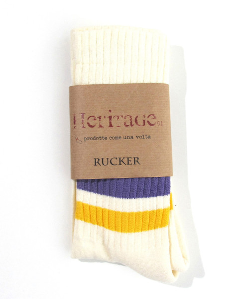 heritage9.1 rucker socks purple & yellow