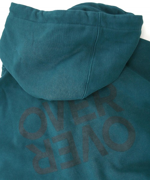 over over easy hood sweat teal