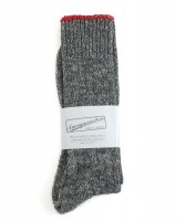 anonymous ism boucle trim socks grey