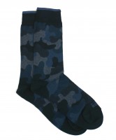in the box socks camouflage blue