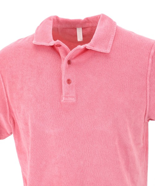 04651/ A Trip in a Bag Terry Poloshirt coral