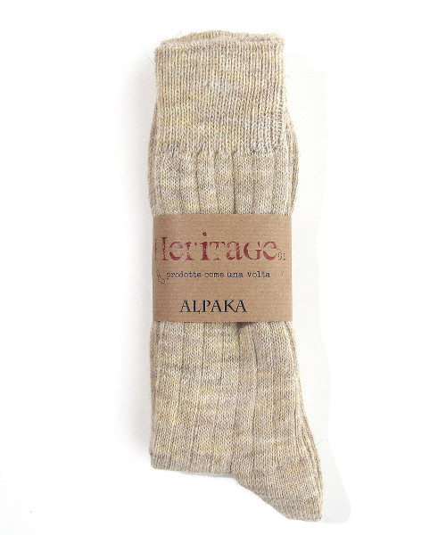 heritage9.1 alpaka smooth socks camel