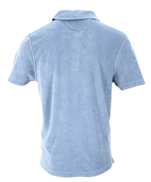 04651/ A Trip in a Bag Terry Poloshirt Sky