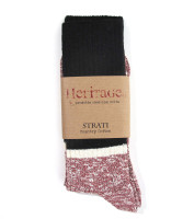 Heritage9.1 new strati socks red melange & black