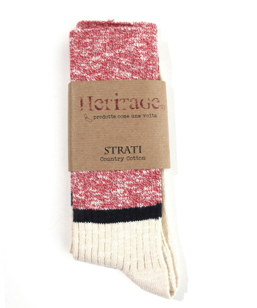Heritage9.1 new strati socke red melange