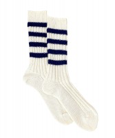 Decka quality heavyweight socks  stripes navy