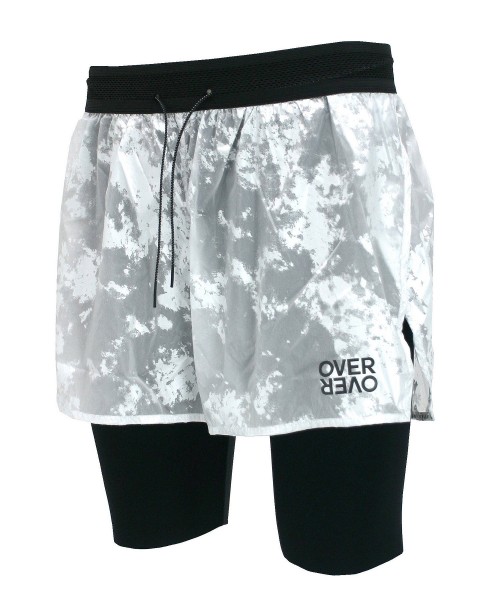 over over Two Layer Short - white foil