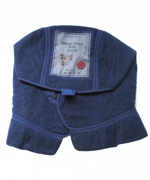 Ten C wool hood felt liner blue