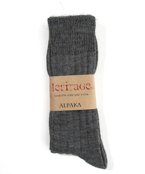 heritage9.1 alpaka socks deep grey