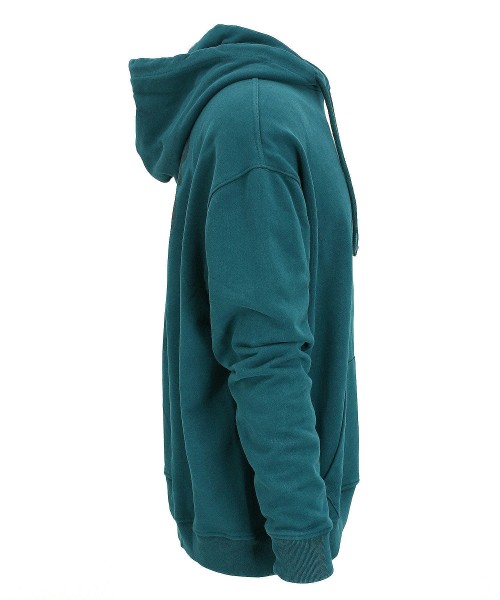 over over easy hood sweat teal