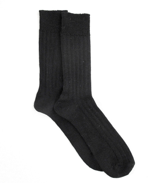 heritage9.1 alpaka smooth socks black
