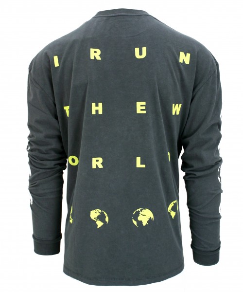 over over easy long sleeve run the word grey