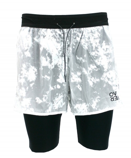 over over Two Layer Short - white foil