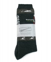 anonymous ism wool totempole crew socks charcoal
