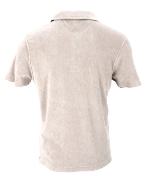 04651/ A Trip in a Bag Terry Poloshirt taupe