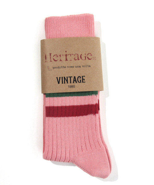 heritage9.1 vintage 1980 socks old pink