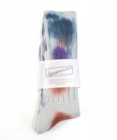 anonymous ism scatter dye socks ink blue