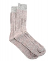 thunders love dupled ribbed socks pink