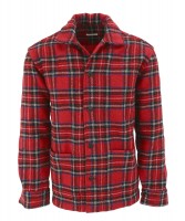 Wool Overshirt - Red Check