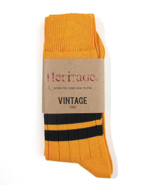 heritage vintage 1960 socks yellow