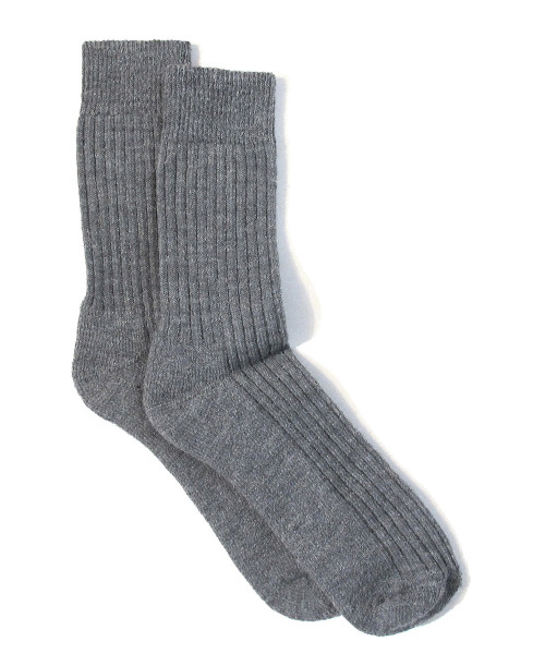 heritage alpaka rucker socks grau