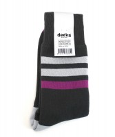 Decka quality socks reversible black purple