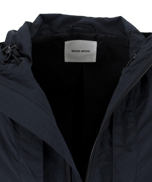 wood wood hector nylon jacket navy