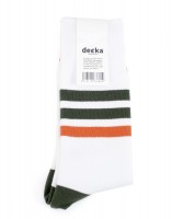 Decka quality socks reversible White x Orange