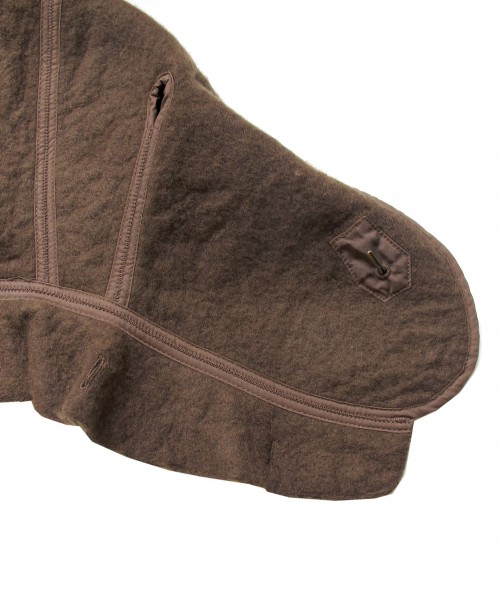 Ten C wool hood felt liner olive