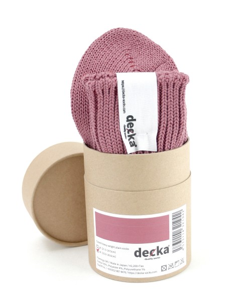 Cased Heavyweight Plain Socks Flamingo